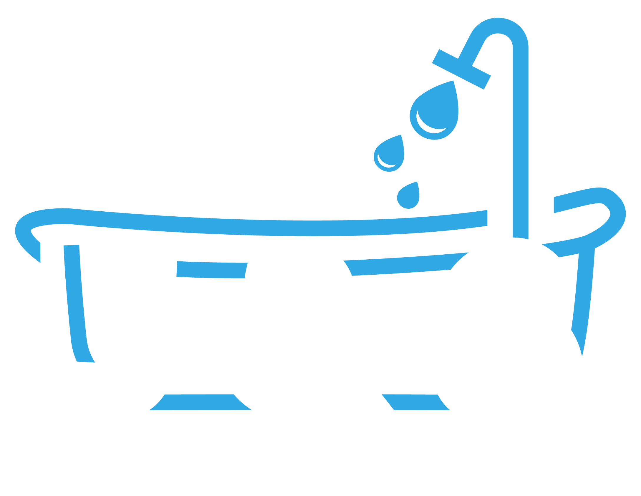 white-text-logo J & S Bathrooms logo